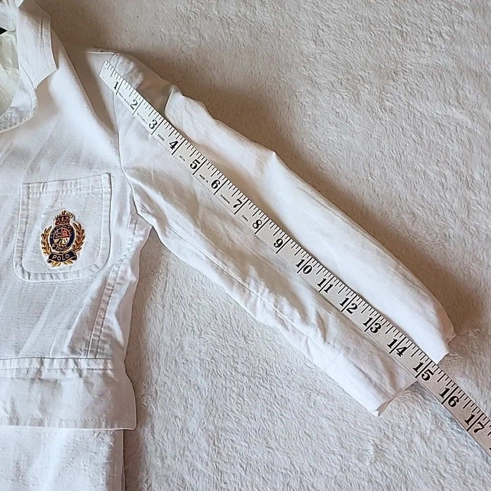 Ralph Lauren Boys White Blazer with Front Logo